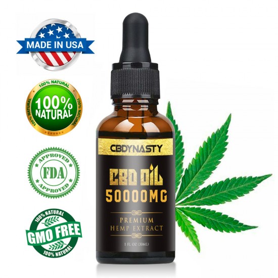 CBDYNASTY 50000mg 30ml Hemp Oil, Immune booster