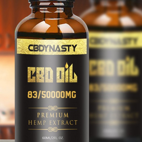 CBDYNASTY 83% 50000mg 60ml Hemp Oil, Immune booster