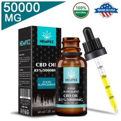 HEMPXZ C-B-D Oil Drops, 50000mg 83% 60ml, Made in USA HEMPXZ C-B-D Oil Drops, 50000mg 83% 60ml, Made in USA
