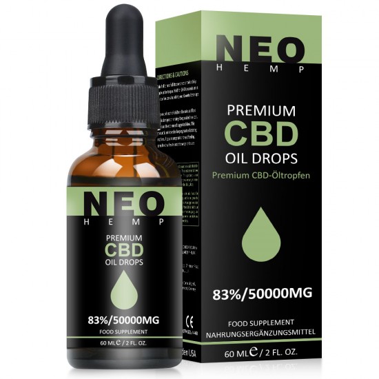 NEOHEMP C-B-D Oil Drops 83% 50000mg 60ml