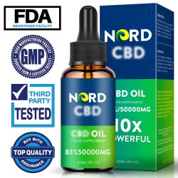 Nord Oil C-B-D oil Drops, 50000mg 83% 60ml, 2021 New formula Nord Oil C-B-D oil Drops, 50000mg 83% 60ml, 2021 New formula