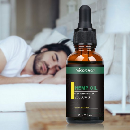 Vitablossom Hemp Oil Drops, 25000mg 83% 30ml